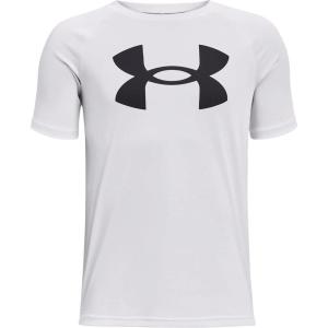 imageUnder Armour Boys Tech Big Logo Short Sleeve TShirtWhite 100Black