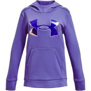 imageUnder Armour Girls Armourfleece Iridescent Big Logo Hoodie184 Brilliant Violet   Iridescent