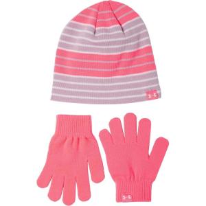 imageUnder Armour Girls Beanie Glove ComboCerise 653Cool Pink