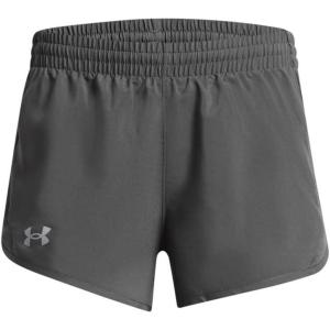 imageUnder Armour Girls Fly By 3 quot Shorts025 Castlerock  Castlerock  Reflective