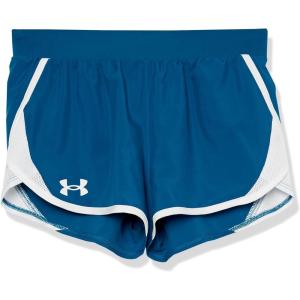 imageUnder Armour Girls Fly By 3 quot Shorts426 Varsity Blue   White