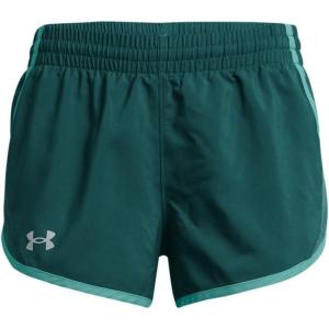 imageUnder Armour Girls Fly By 3 quot Shorts449 Hydro Teal  Radial Turquoise  Reflective