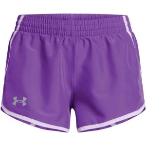 imageUnder Armour Girls Fly By 3 quot Shorts525 Lavish  Salt Purple  Reflective
