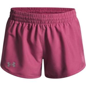 imageUnder Armour Girls Fly By 3 quot Shorts659 Fuchsia Dusk  Fuchsia Dusk  Reflective
