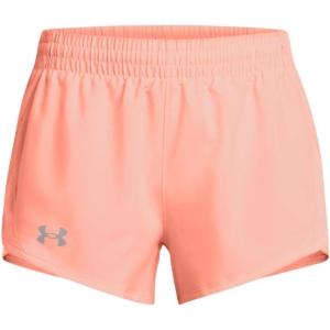 imageUnder Armour Girls Fly By 3 quot Shorts897 Flare Orange  Flare Orange  Reflective