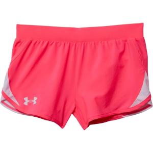 imageUnder Armour Girls Fly By 3 quot ShortsCerise 653White