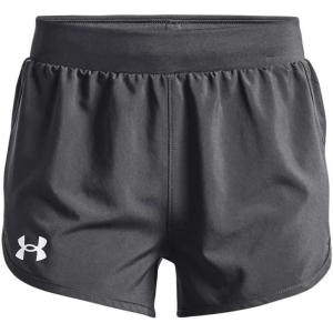 imageUnder Armour Girls Fly By 3 quot ShortsJet Gray 010White