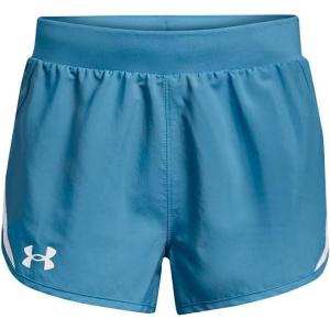 imageUnder Armour Girls Fly By 3 quot ShortsRadar Blue 422White