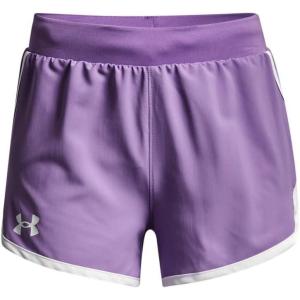 imageUnder Armour Girls Fly By 3 quot ShortsVivid Lilac 560White