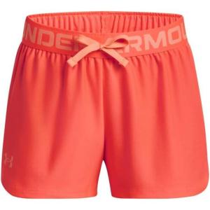 imageUnder Armour Girls Play Up Solid Shorts877 After Burn  Orange Tropic  Orange Tropic