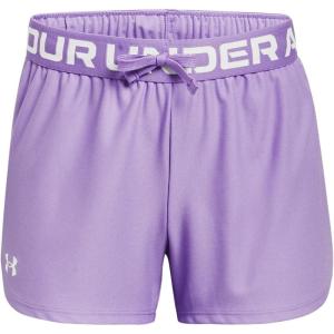 imageUnder Armour Girls Play Up Solid ShortsVivid Lilac 560White