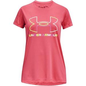 imageUnder Armour Girls Tech Big Logo Short Sleeve TShirt849 Calypso   White