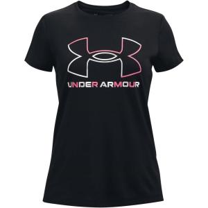 imageUnder Armour Girls Tech Big Logo Short Sleeve TShirtBlack 001White