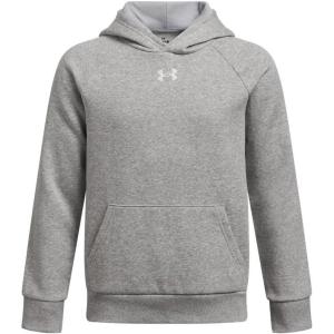 imageUnder Armour boys Rival Fleece Hoodie013 Mod Gray Light Heather   White