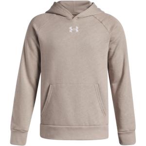 imageUnder Armour boys Rival Fleece Hoodie203 Timberwolf Taupe   White