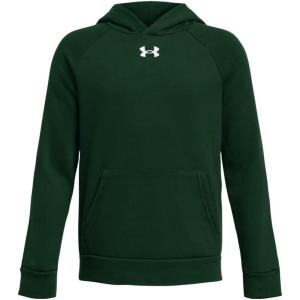 imageUnder Armour boys Rival Fleece Hoodie301 Forest Green   White