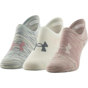 imageUnder Armour womens Womens Breathe Lite Ultra Low Socks MultipairsPink Elixir Assorted 3pairs