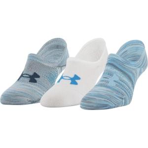 imageUnder Armour womens Womens Breathe Lite Ultra Low Socks MultipairsRadar Blue Assorted 3pairs