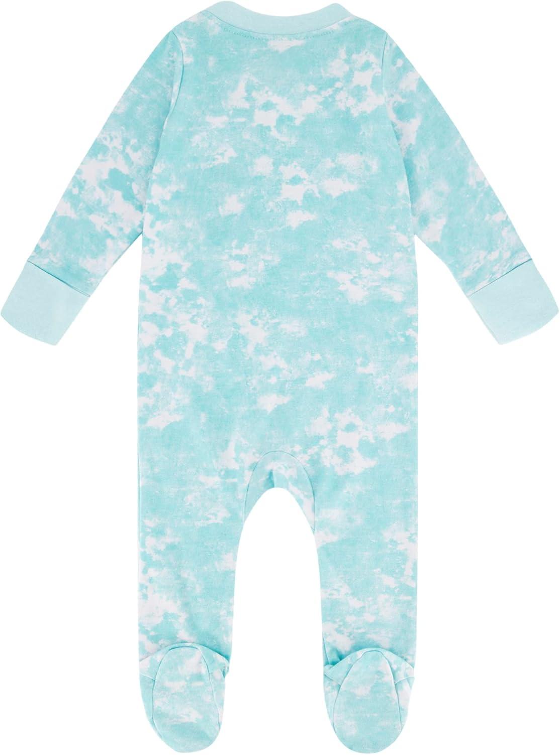 imageUnder Armour Baby Boys Coverall Footie Zipup Closure Logo ampamp Printed DesignsFuse Teal Tie Dye