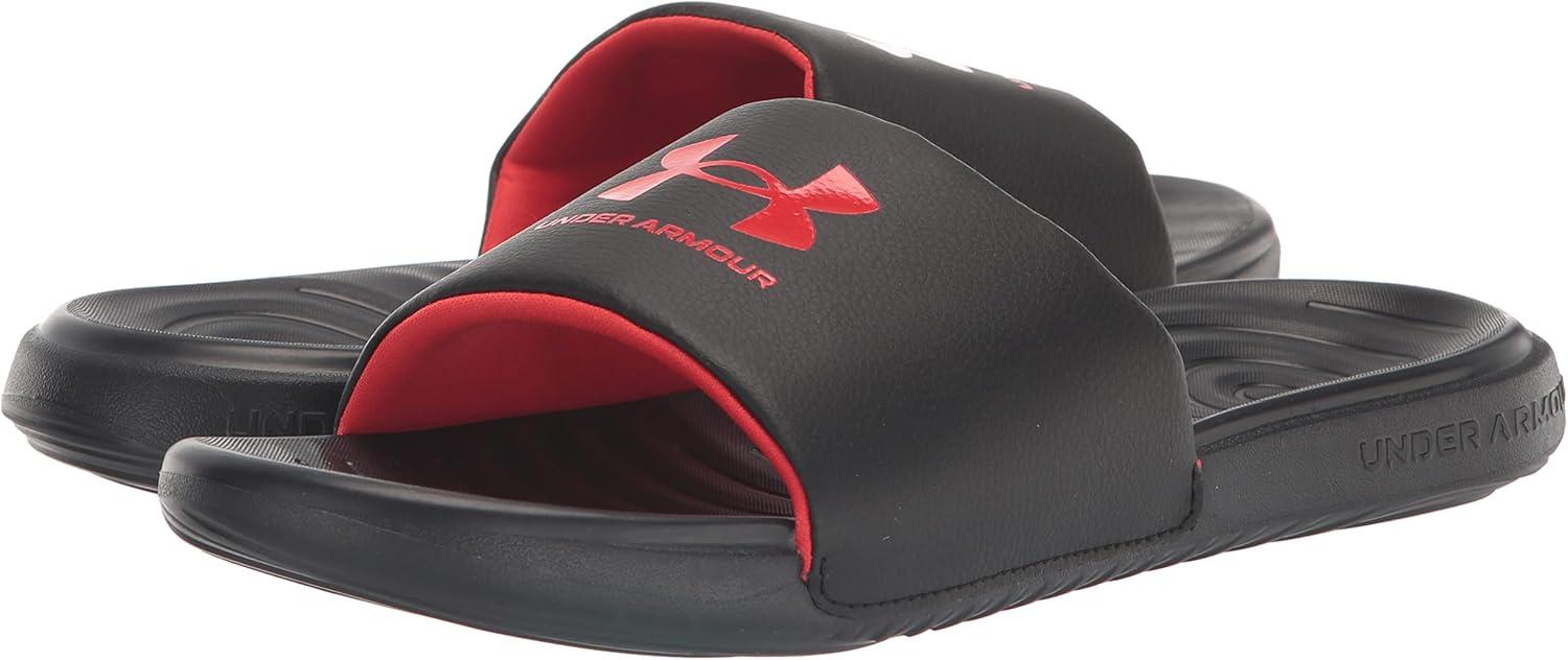 imageUnder Armour Boys Ansa Fixed Strap Sandal006 BlackBlackRadio Red