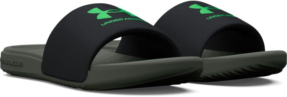 imageUnder Armour Boys Ansa Fixed Strap Sandal008 BlackColorado SageGreen Screen