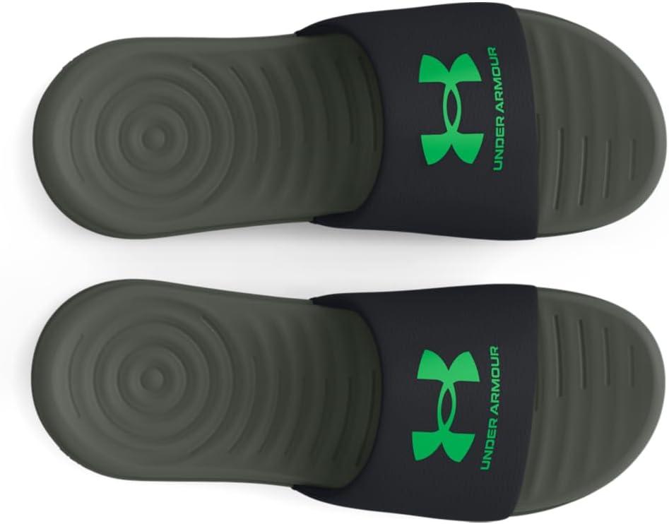 imageUnder Armour Boys Ansa Fixed Strap Sandal008 BlackColorado SageGreen Screen