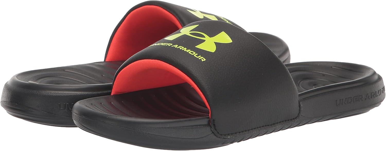 imageUnder Armour Boys Ansa Fixed Strap Sandal302 BlackBlackYellow Ray