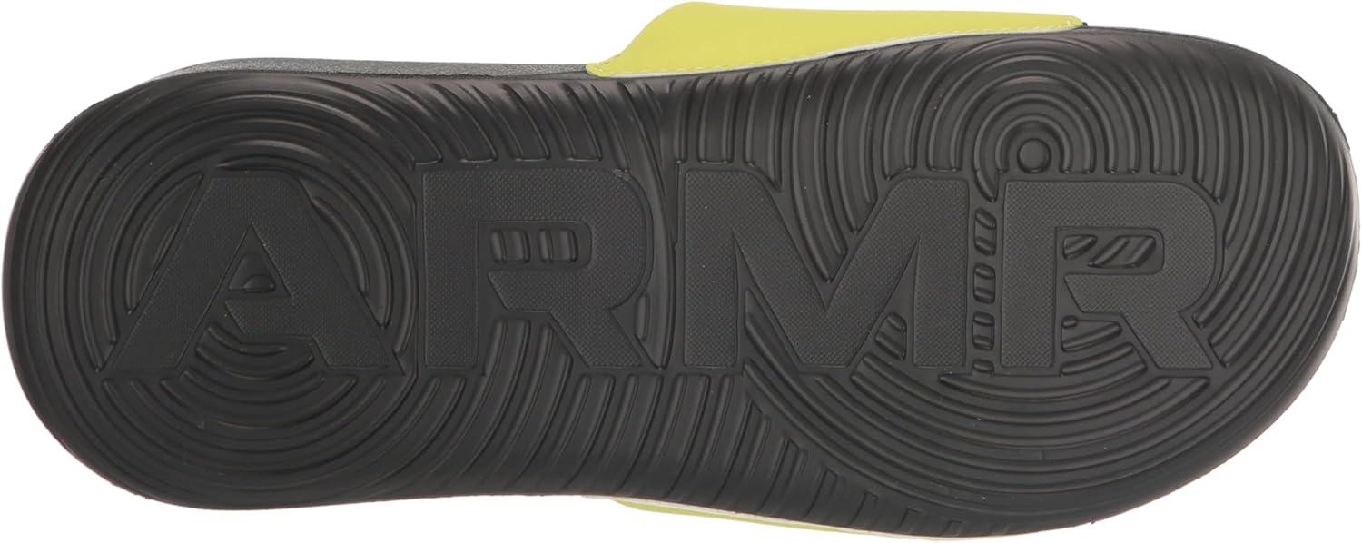 imageUnder Armour Boys Ansa Fixed Strap Sandal302 BlackLime YellowBlack