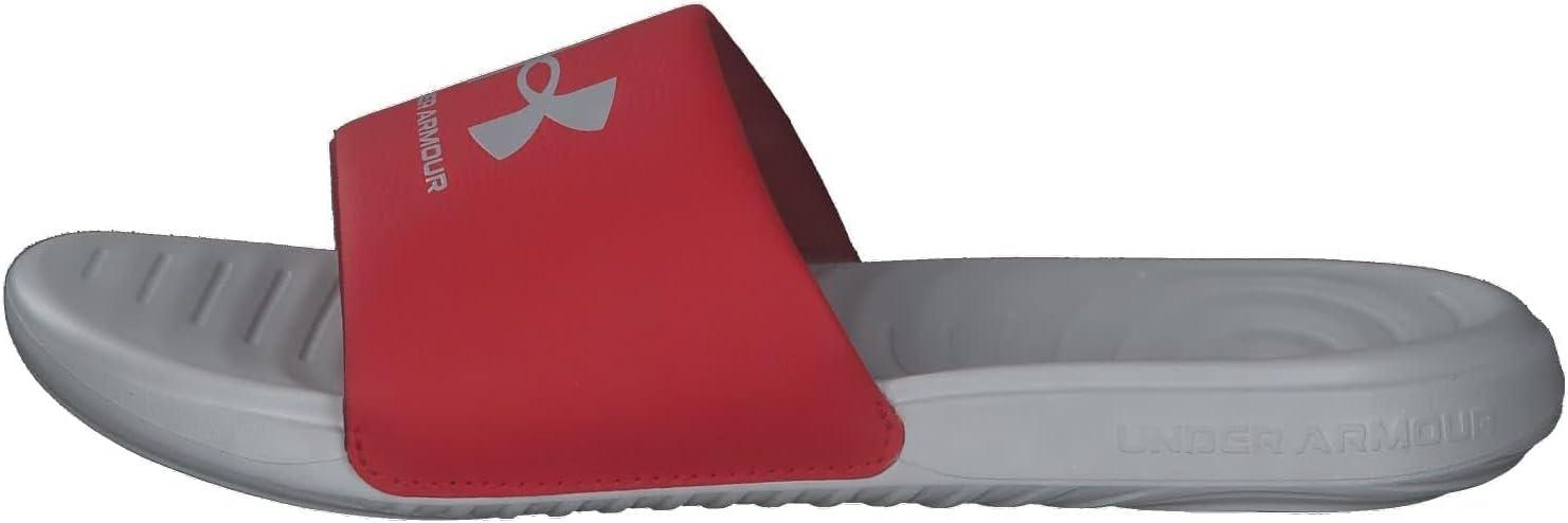 imageUnder Armour Boys Ansa Fixed Strap SandalHalo Gray 104Red