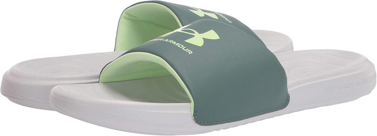 imageUnder Armour Boys Ansa Fixed Strap SandalHalo Gray 107Toddy Green