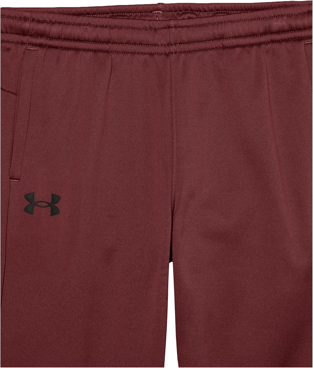 imageUnder Armour Boys Armourfleece Straight Leg Pant600 Dark Maroon   Black