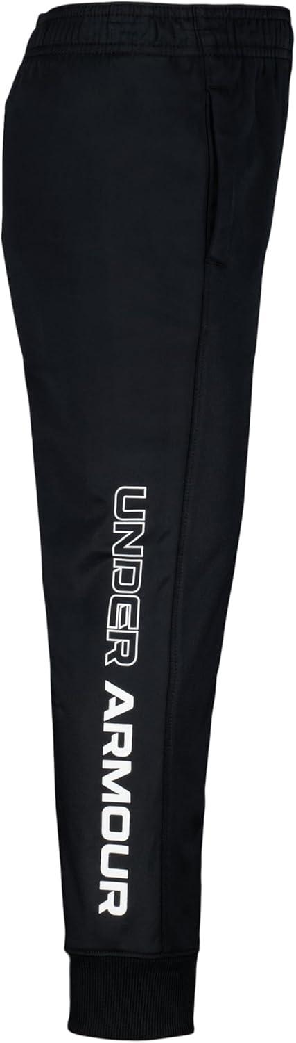 imageUnder Armour Boys Brawler Joggers Sweatpants with Elastic Waistband ampamp Pant Leg Logo DesignBlack  Jogger