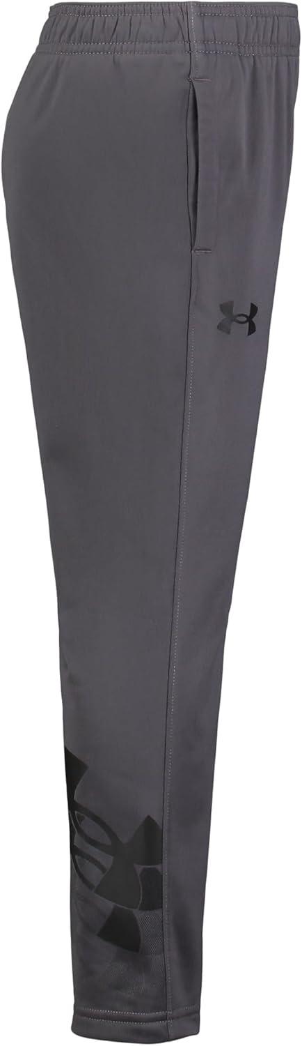 imageUnder Armour Boys Brawler Joggers Sweatpants with Elastic Waistband ampamp Pant Leg Logo DesignCastlerockBlack Logo