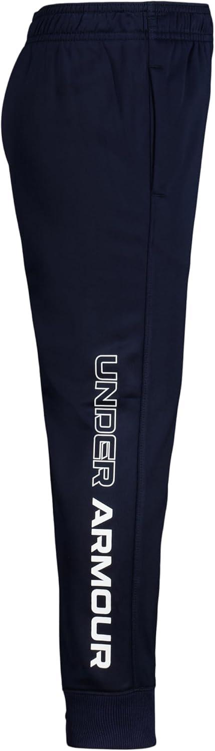 imageUnder Armour Boys Brawler Joggers Sweatpants with Elastic Waistband ampamp Pant Leg Logo DesignMidnight Navy  Jogger