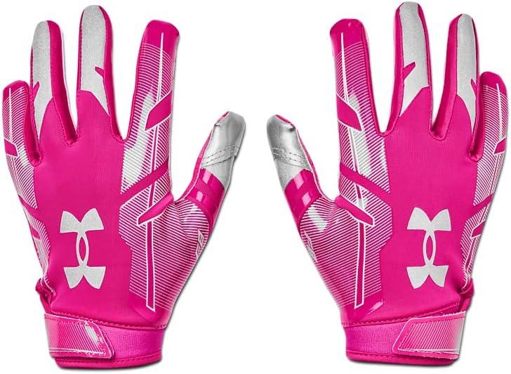 imageUnder Armour Boys F8 Football GlovesTropic Pink 654Metallic Silver