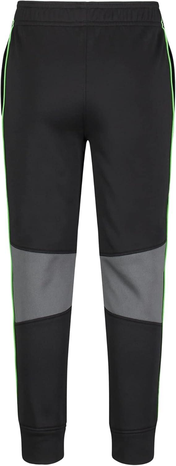imageUnder Armour Boys Jogger Pull on Style Logo ampamp Printed DesignsBlackGreen Stripe