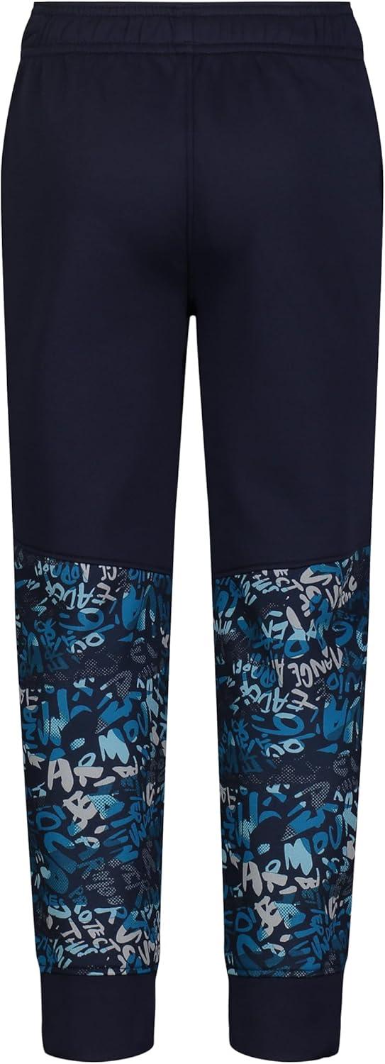 imageUnder Armour Boys Jogger Pull on Style Logo ampamp Printed DesignsNavy Neo Wordmark