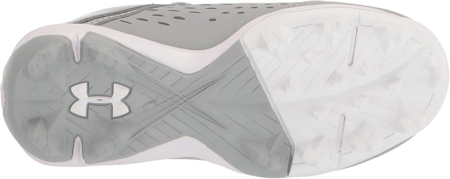 imageUnder Armour Boys Leadoff Low Junior Rubber Molded Baseball CleatBaseball Gray