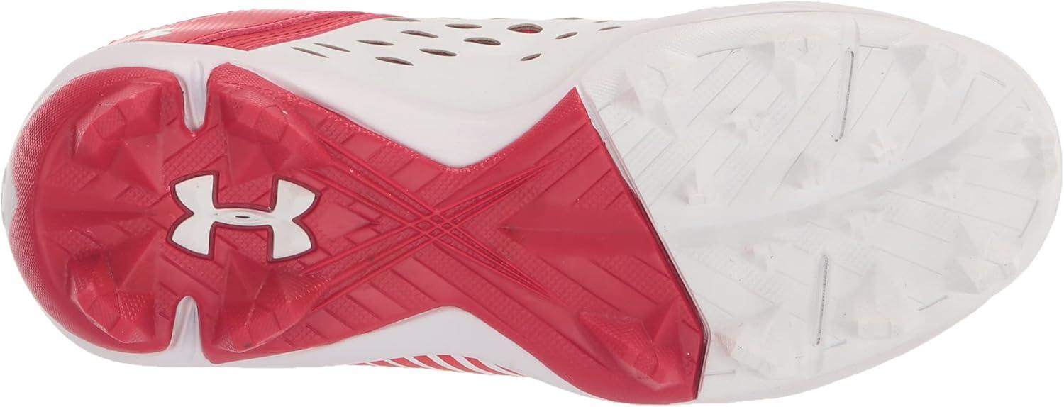 imageUnder Armour Boys Leadoff Low Junior Rubber Molded Baseball CleatRed