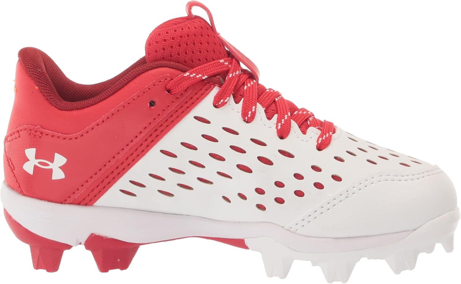 imageUnder Armour Boys Leadoff Low Junior Rubber Molded Baseball CleatRed