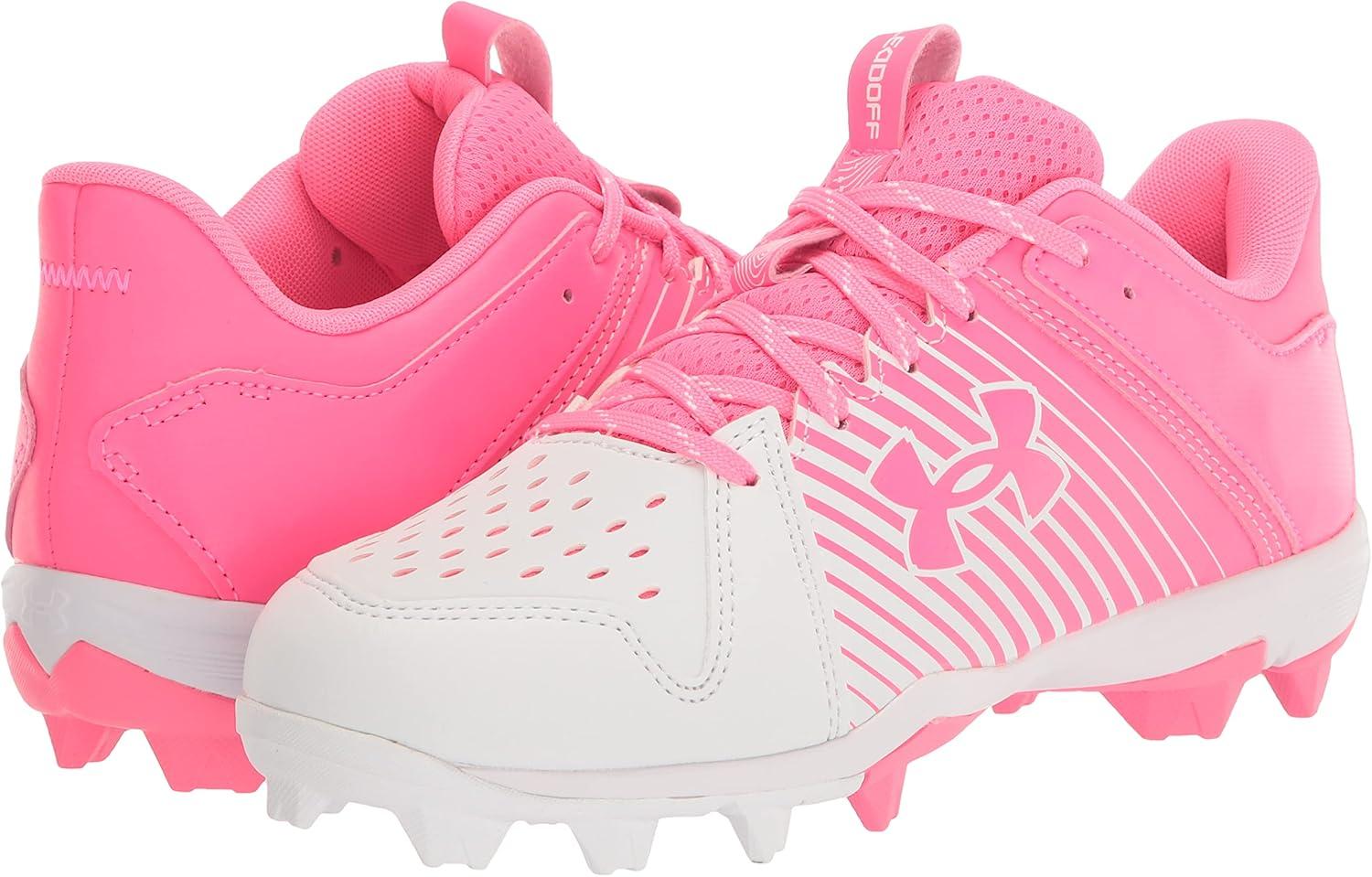imageUnder Armour Boys Leadoff Low Junior Rubber Molded Baseball CleatWhite