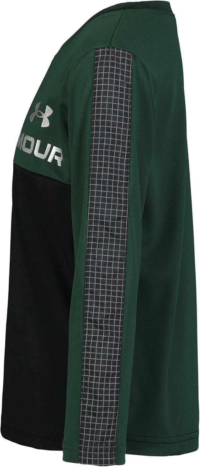 imageUnder Armour Boys Outdoor Long Sleeve Tee Stylish Crew Neckline Cute Full FitBe Seen  Black