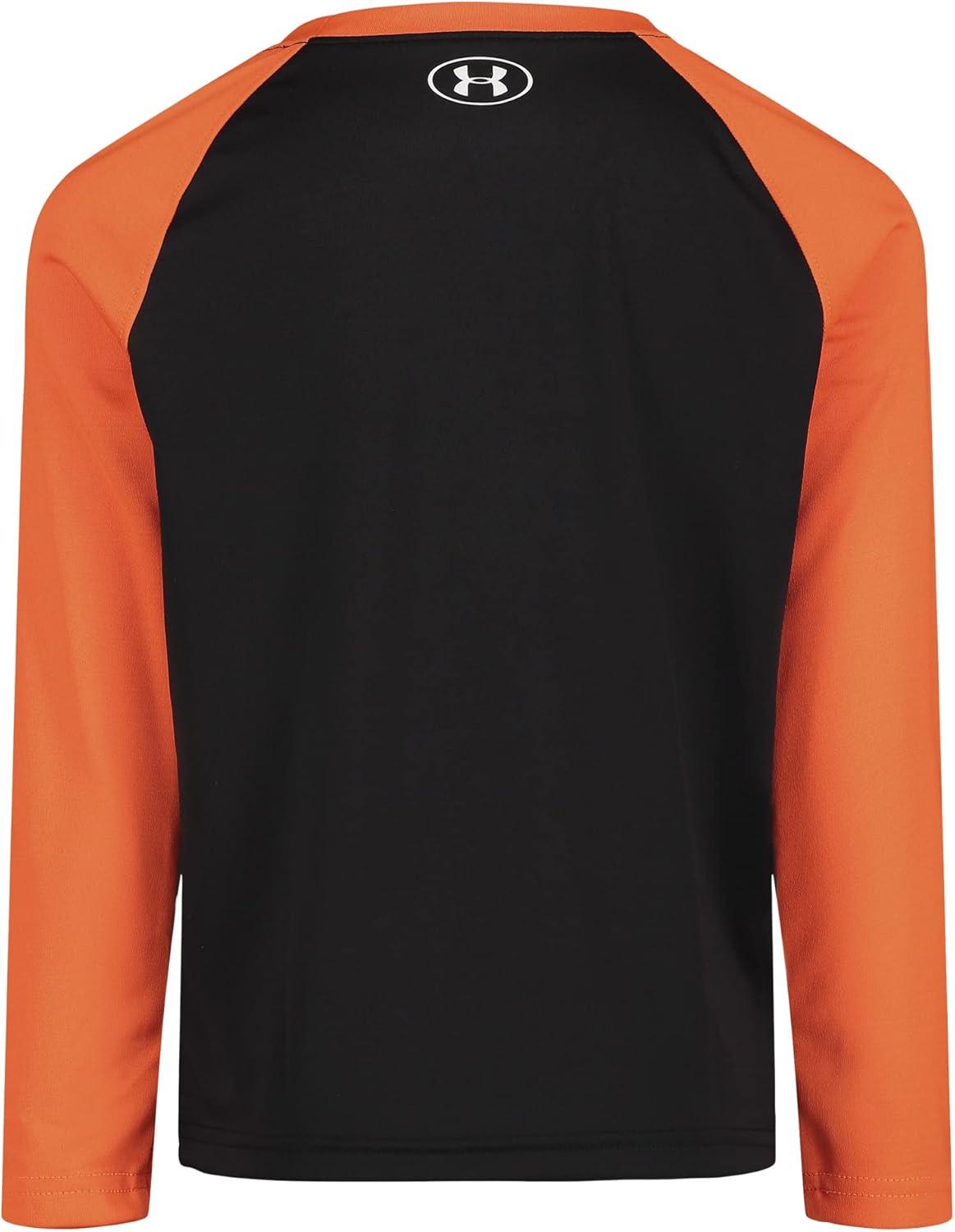 imageUnder Armour Boys Outdoor Long Sleeve Tee Stylish Crew Neckline Cute Full FitBlack Camo