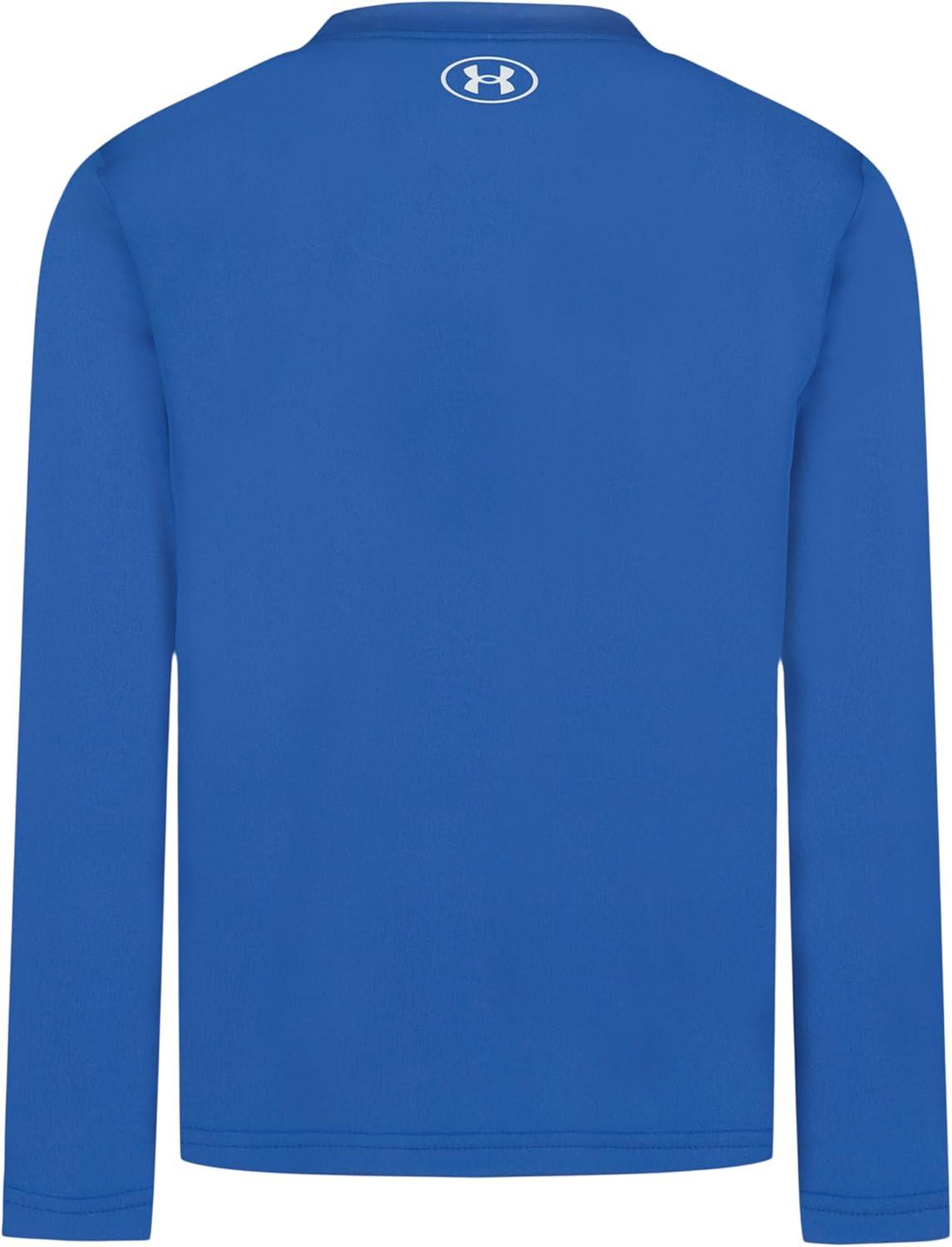 imageUnder Armour Boys Outdoor Long Sleeve Tee Stylish Crew Neckline Cute Full FitBlue Atlantis Astronaut Graphic Tee