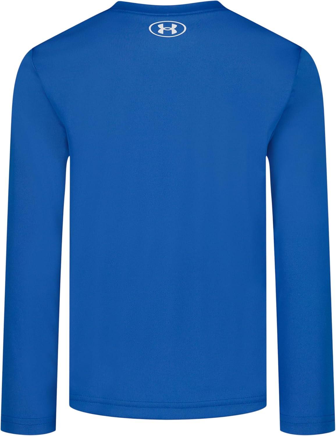 imageUnder Armour Boys Outdoor Long Sleeve Tee Stylish Crew Neckline Cute Full FitBlue Atlantis Ufo Graphic Tee