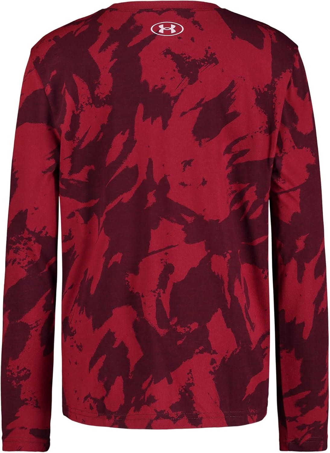 imageUnder Armour Boys Outdoor Long Sleeve Tee Stylish Crew Neckline Cute Full FitCordova Plume Wave