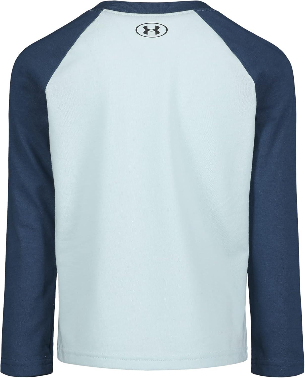 imageUnder Armour Boys Outdoor Long Sleeve Tee Stylish Crew Neckline Cute Full FitFuse Teal Camo