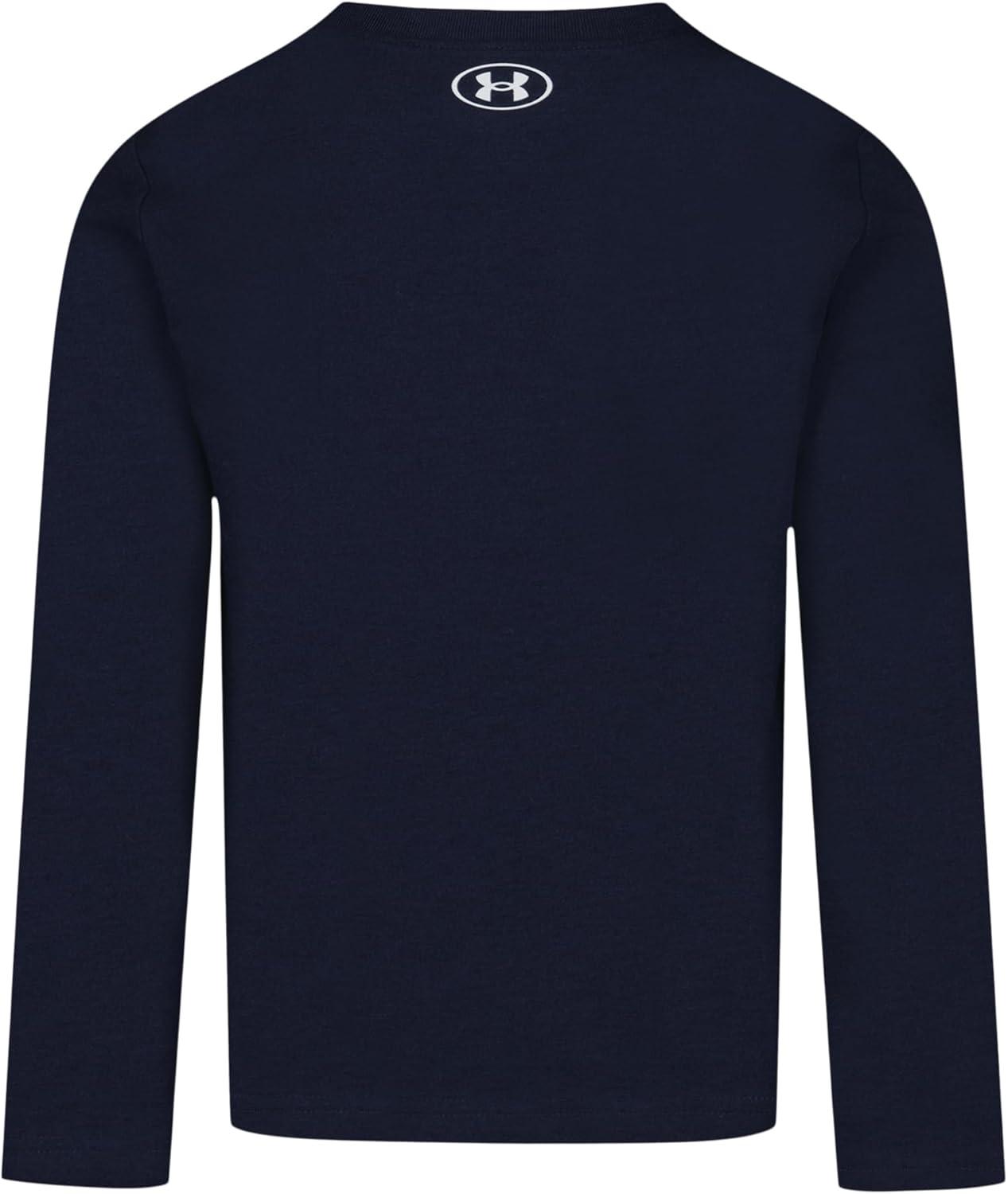 imageUnder Armour Boys Outdoor Long Sleeve Tee Stylish Crew Neckline Cute Full FitMidnight Navy
