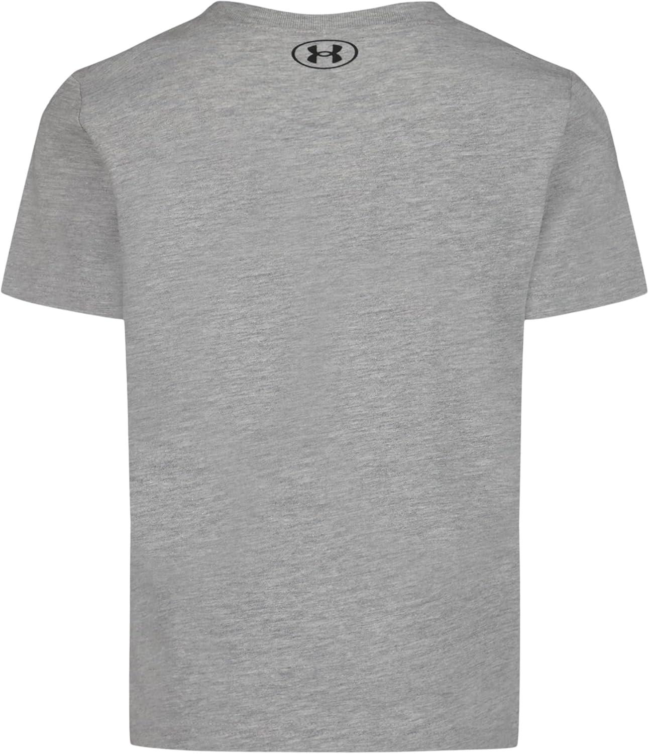 imageUnder Armour Boys Outdoor Long Sleeve Tee Stylish Crew Neckline Cute Full FitMod Gray Football