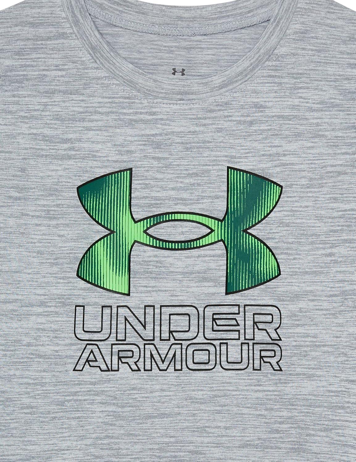 imageUnder Armour Boys Outdoor Long Sleeve Tee Stylish Crew Neckline Cute Full FitSteel  Valley Etch